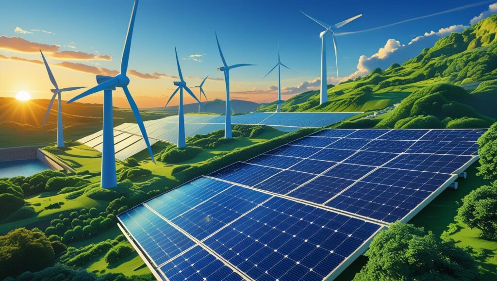 Global investors analyzing green energy stocks and climate stocks in 2025 and beyond