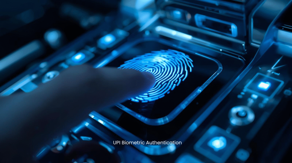 Current image: UPI Biometric Authentication with fingerprint and face ID security